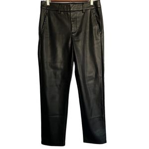 Lblc The Label Franny Faux Leather Pants Size Small Midrise Trousers Pockets